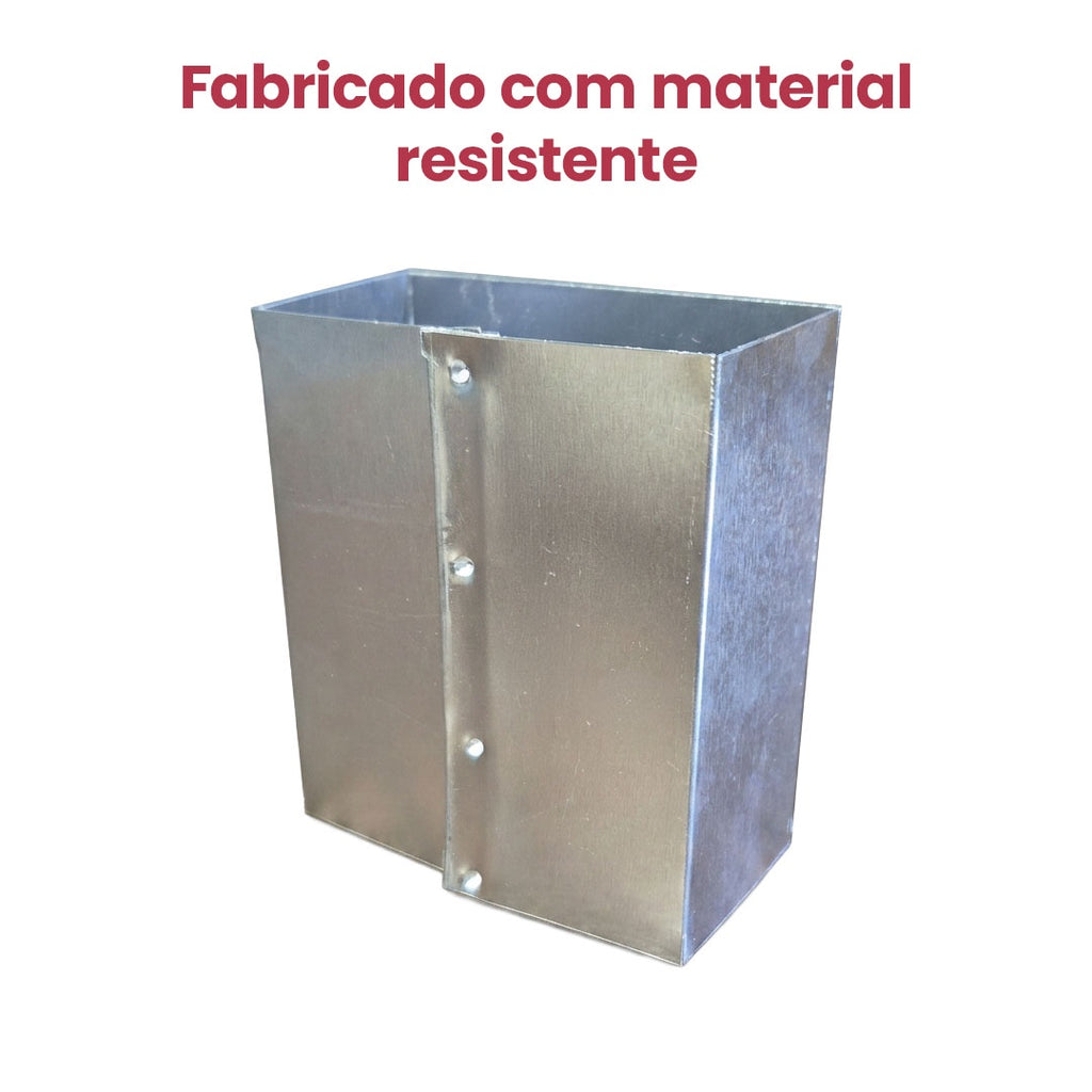 Bocal quadrado 8,5x4mm