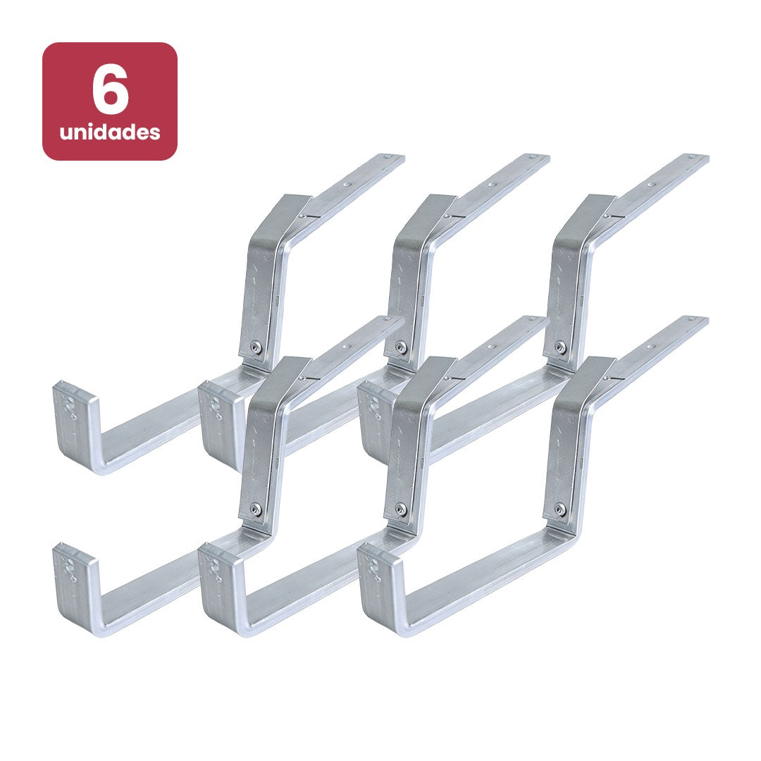 Suporte de Calha Beiral - Kit com 6 unidades