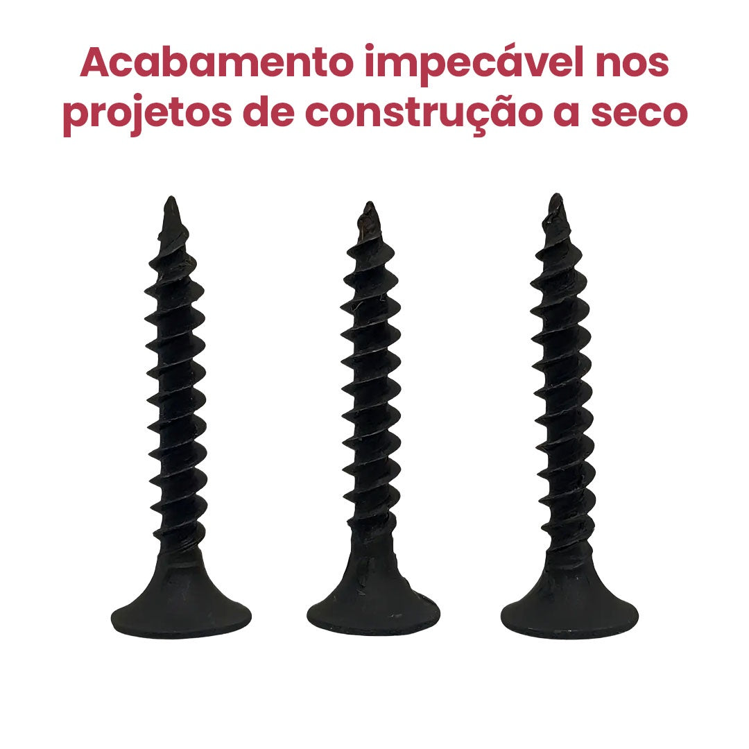 Parafuso Drywall Trombeta Fosfatizado Auto Perf. Ponta Agulha - Caixa com 500 Unidades