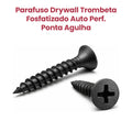 Parafuso Drywall Trombeta Fosfatizado Auto Perf. Ponta Agulha - Caixa com 500 Unidades