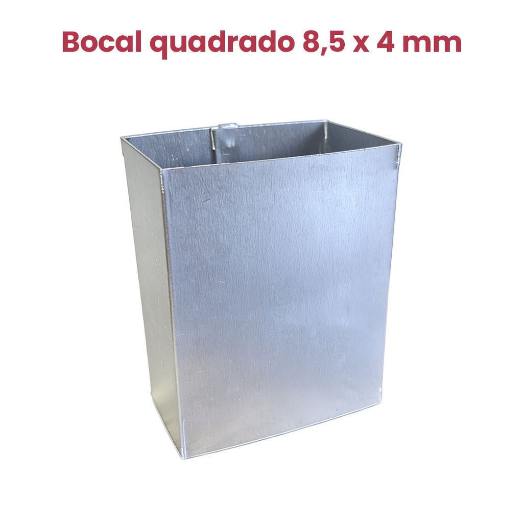 Bocal quadrado 8,5x4mm