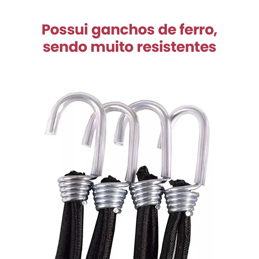 Extensor Corda Elástico 1,5 Metro – Kit com 10 Unidades