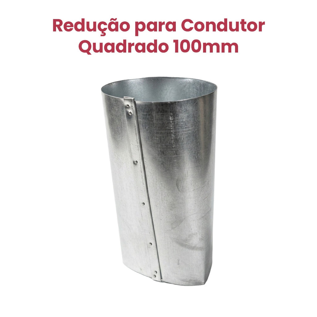 Redução para Condutor Quadrado 100mm