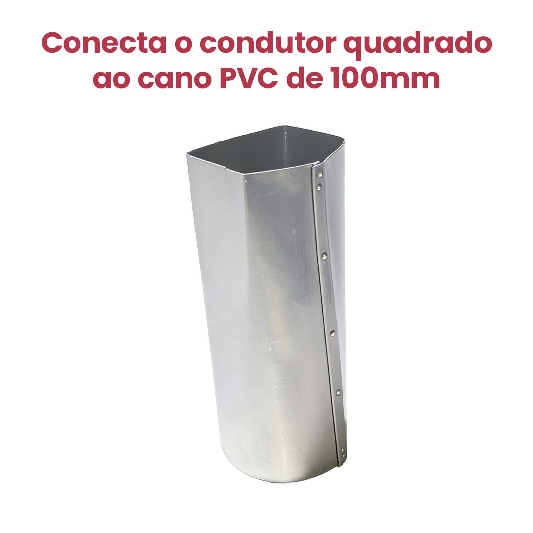 Redução para Condutor Quadrado 100mm